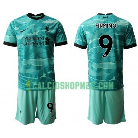 Liverpool Roberto Firmino 9 Bambino Maglia Trasferta 2020/2021 Manica Corta (+ Pantaloncini)